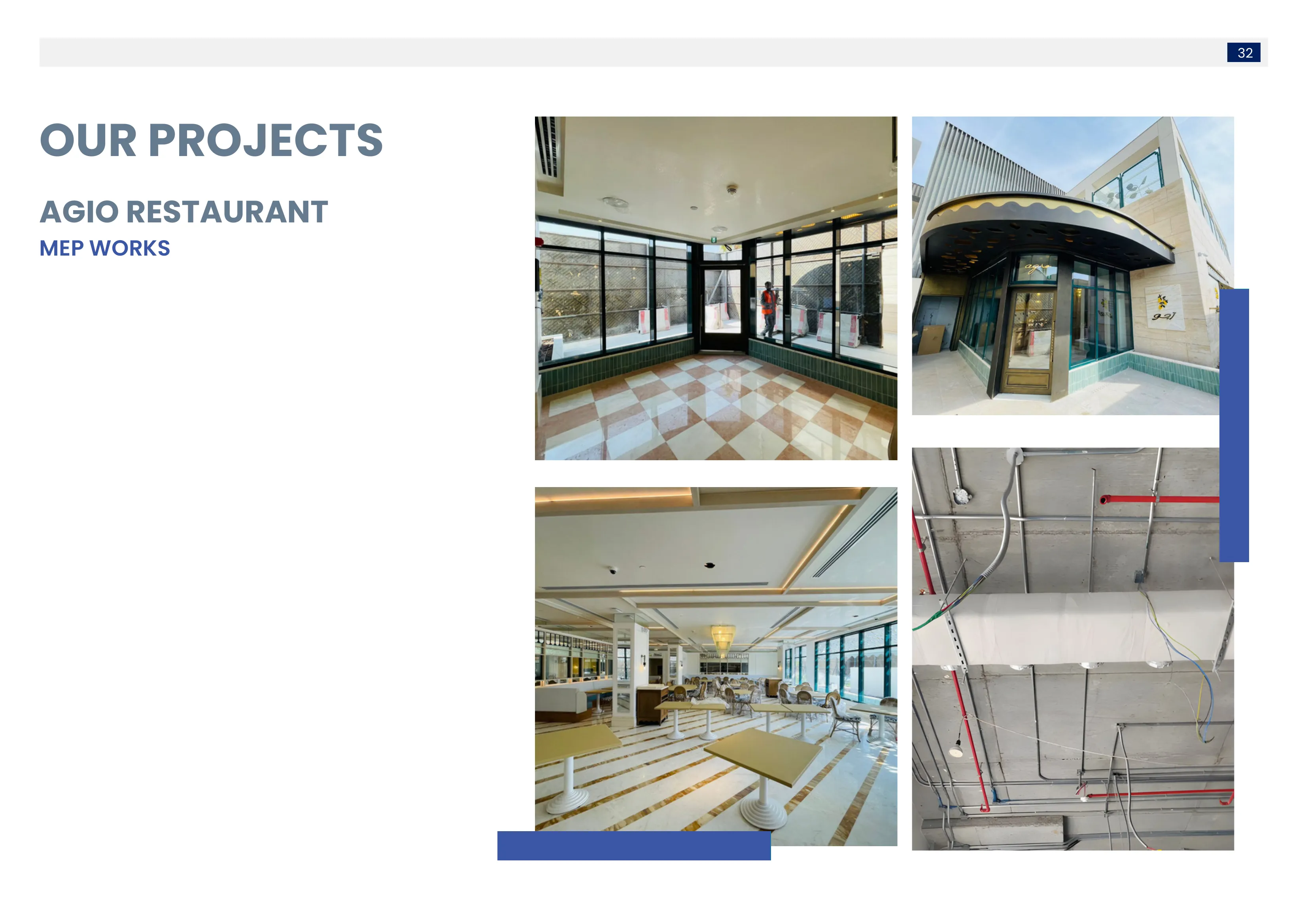 AGIO Restaurant MEP Works