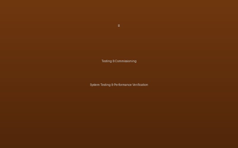 Testing & Commissioning